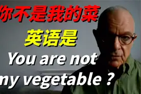 你不是我的菜英语是You are not  my vegetable?实在是错得离谱！视频封面