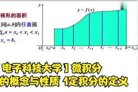 【电子科技大学】微积分 定积分的概念与性质 1定积分的定义视频封面