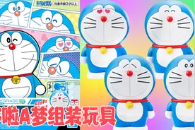 4种不同表情的哆啦A梦盒玩组装玩具视频封面