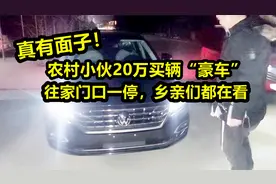 农村小伙20万买辆“豪车”，往家门口一停，乡亲们都看，真有面子视频封面