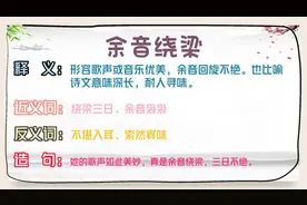 余音绕梁，形容歌声或音乐优美，也比喻诗文意味深长，耐人寻味。视频封面