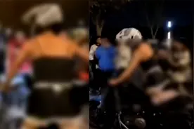 【浙江】男车主穿着情趣内衣白丝袜 骑摩托车炸街视频封面