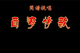 刀郎经典悲情单曲《西海情歌》动态简谱视唱，女声版。视频封面