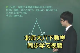 北师大版初中数学八年级下册同步学习视频辅导课程视频封面