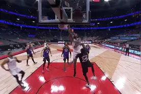 NBA今日扣篮时刻：小乔丹正面霸气隔扣，巴雷特鹰击长空左手劈扣视频封面