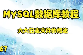 167.MySQL数据库教程——六大日志文件的概述【转载】视频封面