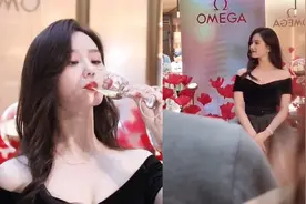 刘诗诗路透超绝！秀天鹅颈身材傲人，喝香槟歪头浅笑甜到心坎里视频封面