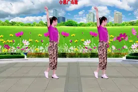 广场舞《小蛮腰》动感欢快的节奏，轻盈时尚的舞步，好看附教学