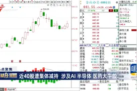 近40股遭集体减持 涉及AI半导体 医药大牛股视频封面