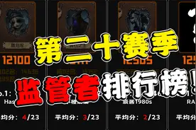 第五人格：监管者排行榜！这认知分一骑绝尘！第二十赛季！