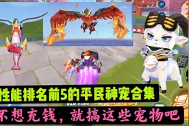 QQ飞车手游：性能排名前五的免费神宠合集，不氪金的好宠物都在这视频封面
