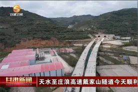 天水至庄浪高速戴家山隧道今天顺利贯通视频封面