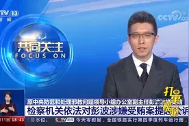 江苏检察机关依法对彭波涉嫌受贿案提起诉讼|共同关注视频封面