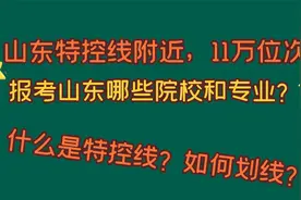 山东高考特控线，11万位次附近，能报考哪些山东院校和专业？