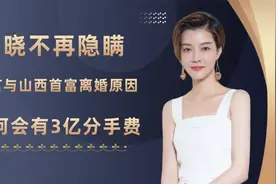 车晓不再隐瞒，坦言与山西首富离婚原因，原来是我们误会了视频封面