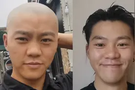 男子挑战1年不理发，光头到长发颜值飘忽不定，惊喜撞脸多位明星视频封面