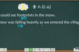 snow下雪的词汇用法归纳视频封面