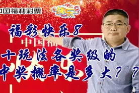 福彩推出新彩种快乐8，选十玩法各奖级的中奖概率是多大？组合视频封面