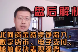 北向资金持续净流入，数字货币、电子支付、船舶板块表现强势视频封面