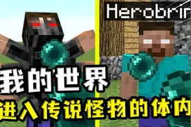 我的世界：进入传说生物内部，错误303一身错误代码，进去就崩溃