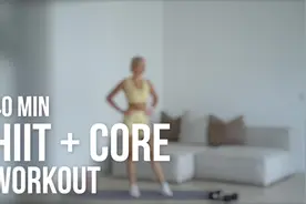 40分钟居家高效间歇有氧全身HIIT，腹部核心强化运动，减脂塑形视频封面