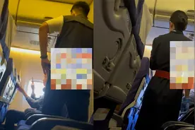 乘客称没有安全感拒绝关遮光板，空姐空保相继劝说，飞机险些停飞视频封面