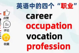 career/occupation/vocation/profession｜都可以表示职业｜区别