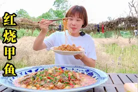 甲鱼剁细用鹌鹑蛋烧来吃，汤汁浓郁，味道不摆了视频封面