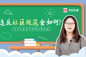 违反头条的社区规范会如何？视频封面
