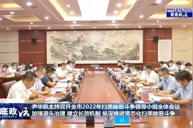 尹华凯主持召开全市2022年扫黑除恶斗争领导小组全体会议视频封面