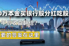 20万本金买银行股分红吃股息，十年后收益能翻倍？结果相差太远视频封面