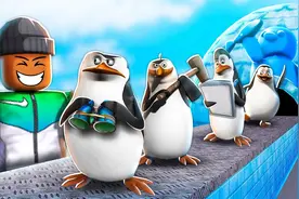 Roblox企鹅大亨：欢乐冰雪奇缘！穿越马达加斯加的企鹅！小格解说