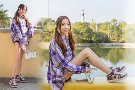 这才是真正的光腿神器 丝袜配AJ 海边日剧跑 追逐时光视频封面