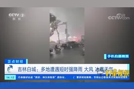 吉林白城：多地遭遇短时强降雨、大风、冰雹天气|正点财经视频封面