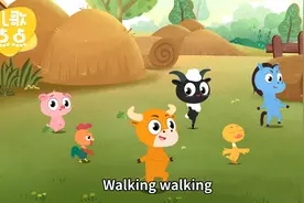 英文律动体操儿歌《Walking Walking》小朋友一定喜欢！视频封面