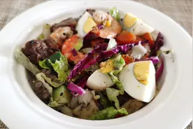 控糖轻食沙拉家常做法，美味营养热量低，从此吃饱血糖不超标视频封面