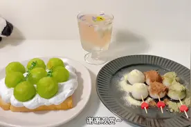 在家自制高颜值下午茶，日式三色团子、开放式水果奶油三明治视频封面