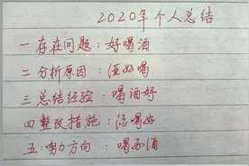 2020年个人工作总结：好喝酒，酒好喝，喝酒好，酒喝好，喝酒好！视频封面
