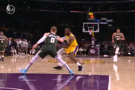 NBA精彩回顾：湖人Showtime！卡鲁索助攻 老詹转身暴扣杀死比赛视频封面
