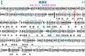 陈小云演唱《烧酒话》的光标跟随动态有声简谱