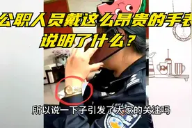 公职人员戴这么昂贵的手表，说明了什么？视频封面
