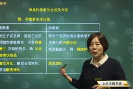 卵巢性激素的合成与分泌02雌激素、孕激素对子宫、阴道上皮的作用视频封面