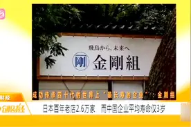 日本百年老店2.6万家 而中国企业平均寿命仅3岁视频封面