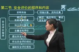 注册安全工程师第三章第二节安全评价的程序和内容视频封面