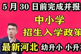 河北中小学入学政策5月30前完成并报备，幼升小、小升初划片摇号视频封面