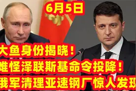 大鱼身份揭晓！难怪泽联斯基命令投降！俄军清理亚速钢厂惊人发现视频封面