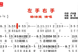 美羊羊《左手右手》励志歌，当困难来临的时候，一起牵着手向前走视频封面