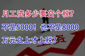月工资多少要交个税？不是5000也不是8000！万元之上才上税？视频封面