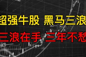 牛股形态的上涨趋势，股票把握黑马三浪，股民三浪在手，三年不愁视频封面