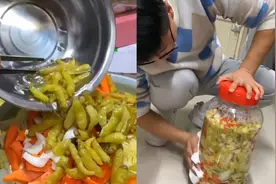 男生宿舍做泡菜同学们端碗敲门求吃：一共做了三十多盒视频封面